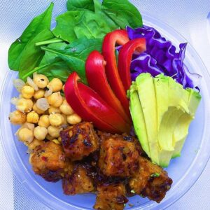 Orange Ginger Tempeh Bowl