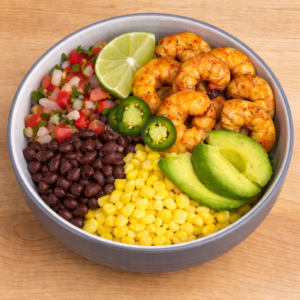 Cajun Shrimp Mexican Bowl