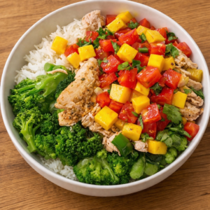 Honey Lime Chicken with Mango Salsa