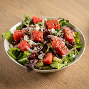 Watermelon, Feta and Flex Seed Salad