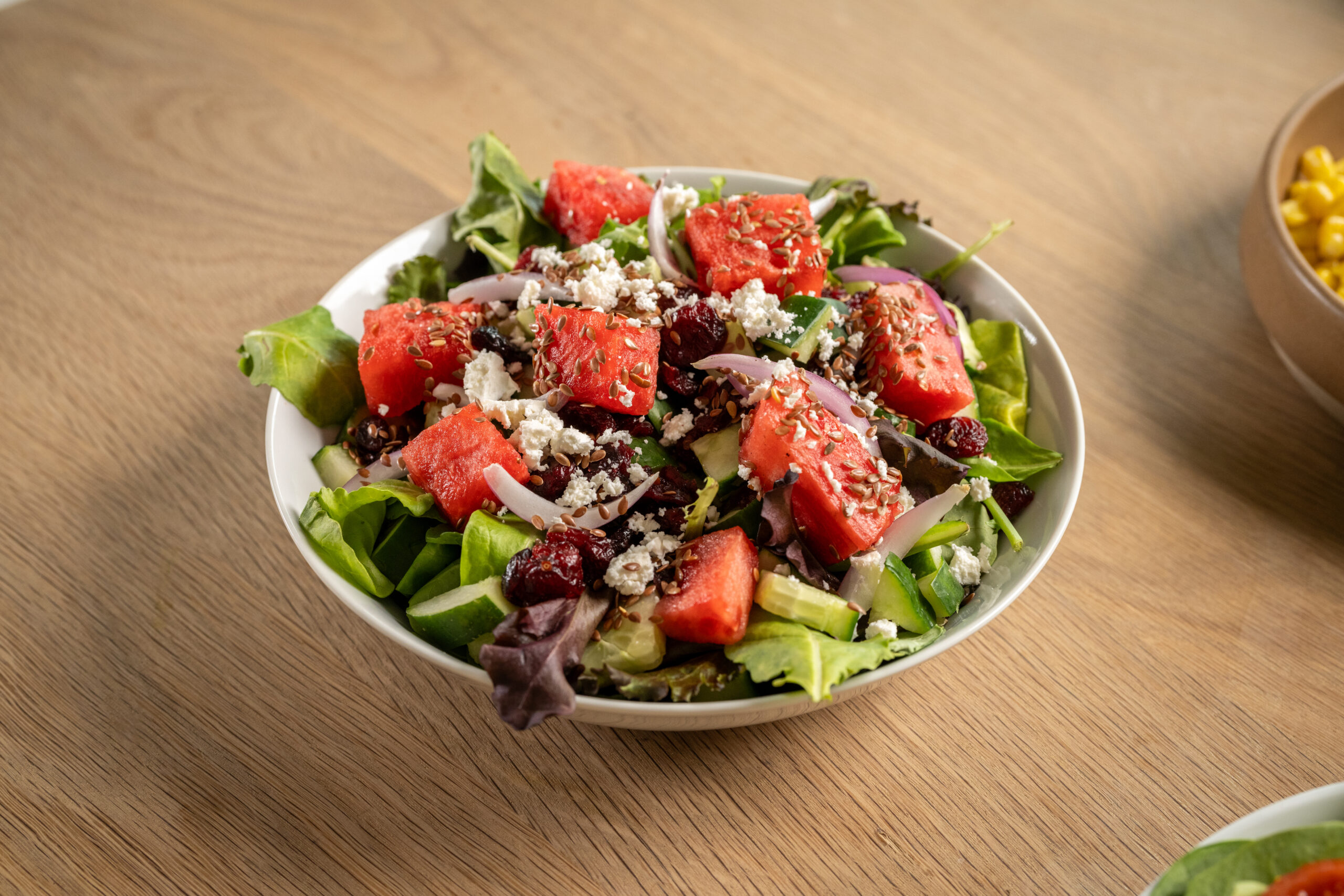 Watermelon, Feta and Flex Seed Salad