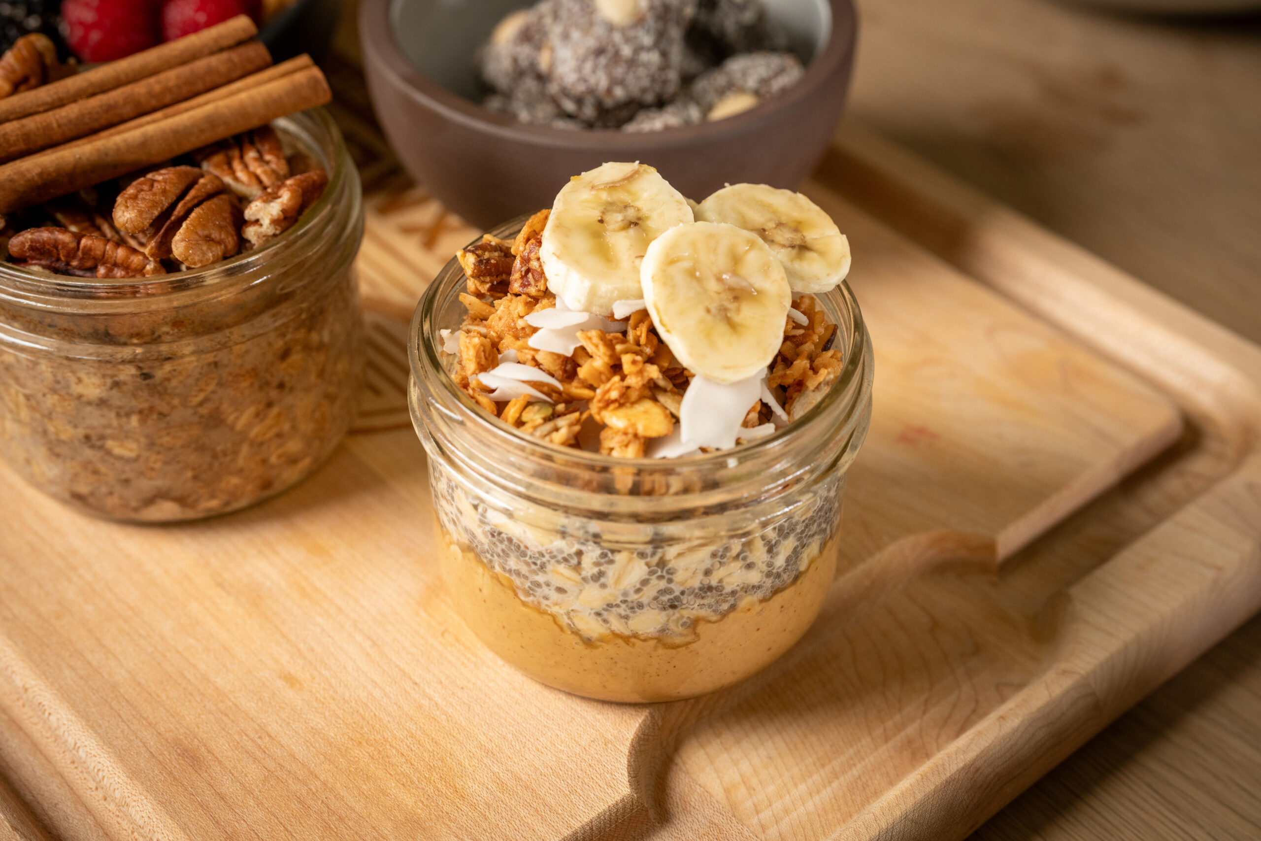 Peanut Butter Banana Oat Jar