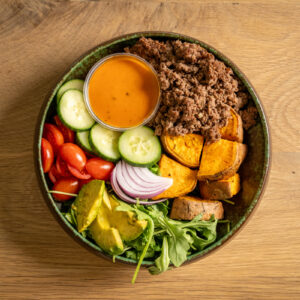 Loaded Beef Burger Bowl